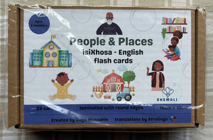 PEOPLE & PLACES - ISIXHOSA TO ENGLISH FLASH CARDS