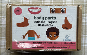 BODY PARTS - ISIXHOSA TO ENGLISH FLASH CARDS